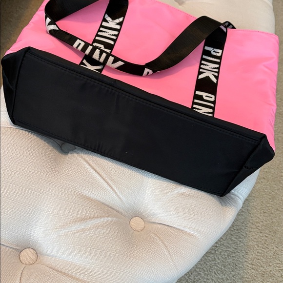 PINK tote bag with zipper closure - Picture 6 of 7